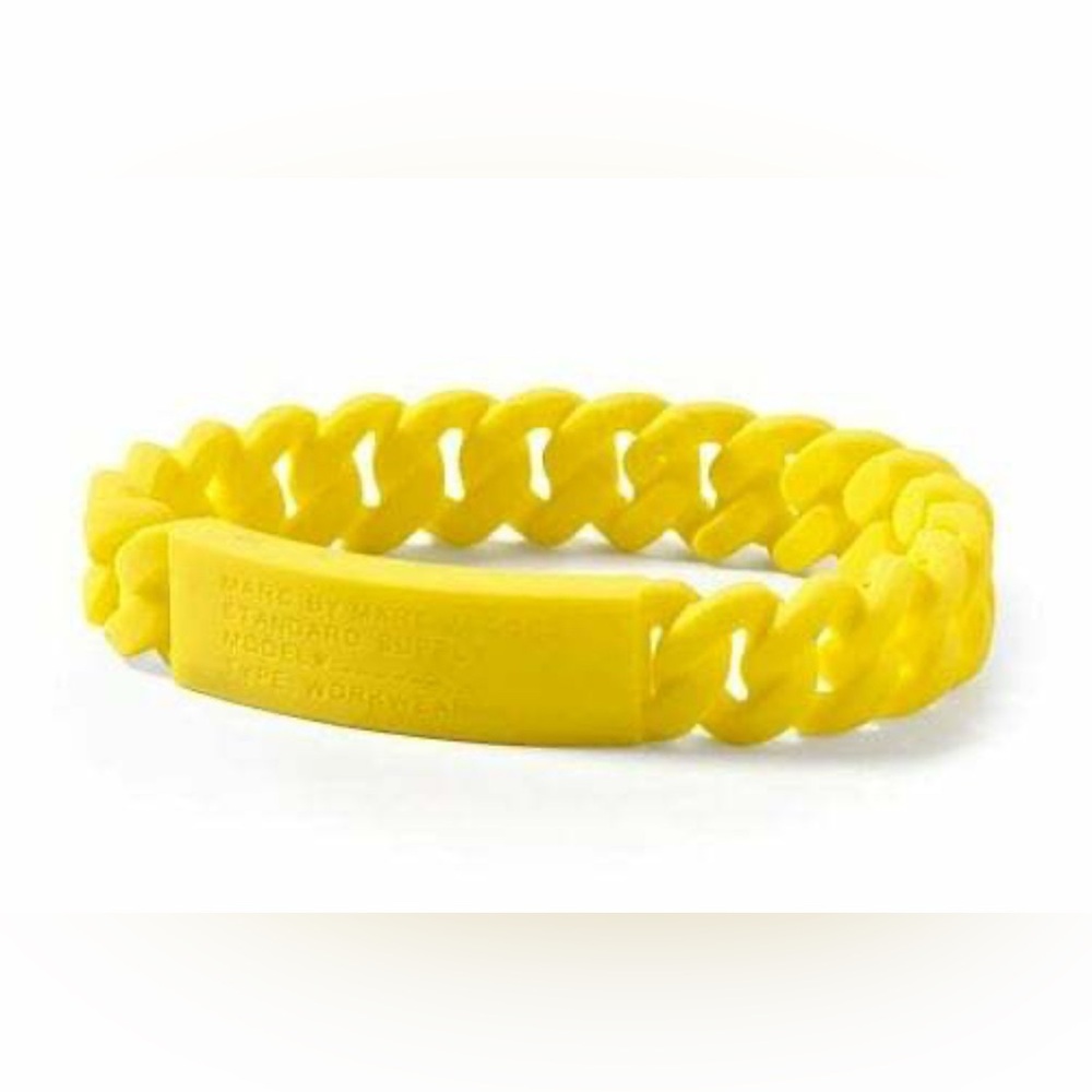 Marc by Marc Jacobs Yellow Silicone Bracelet
